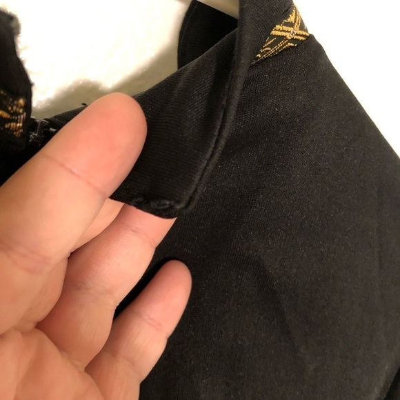 Vintage Caron Chicago Japanese Tunic Black Embroidered - Picture 10 of 10